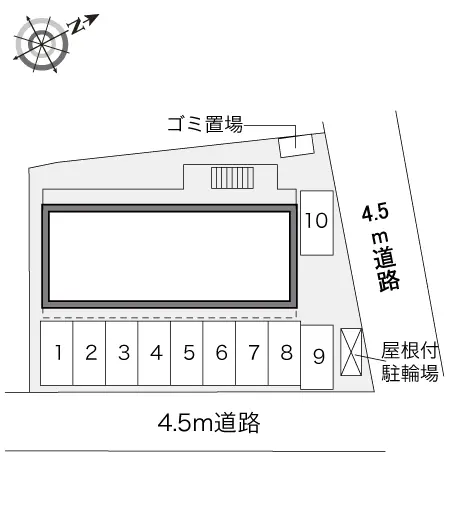 ★手数料０円★三郷市彦江１丁目 月極駐車場